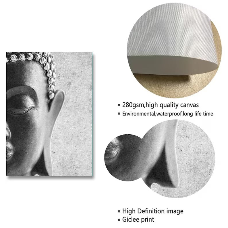 Buddha Wall Art | Buddhist Canvas Print | Zen Wall Art | Zen Canvas Print | Wall Decor | Buddha Quotes | Wall Art Canvas | 2-Piece Set
