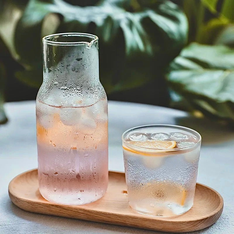 Grey Bedside Carafe and Tumbler, Carafe Set, Water Carafe, Carafe and Glass Set, 2-Piece Carafe Set, 570ml, Gift Set, Christmas Gifts