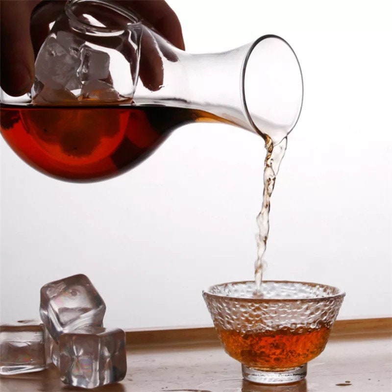 Japanese Wine Decanter | Decanter Set | Carafe | Sake Set | Ice Chiller Pocket | Sake Decanter | Wine Decanter | Carafe Set | Barware