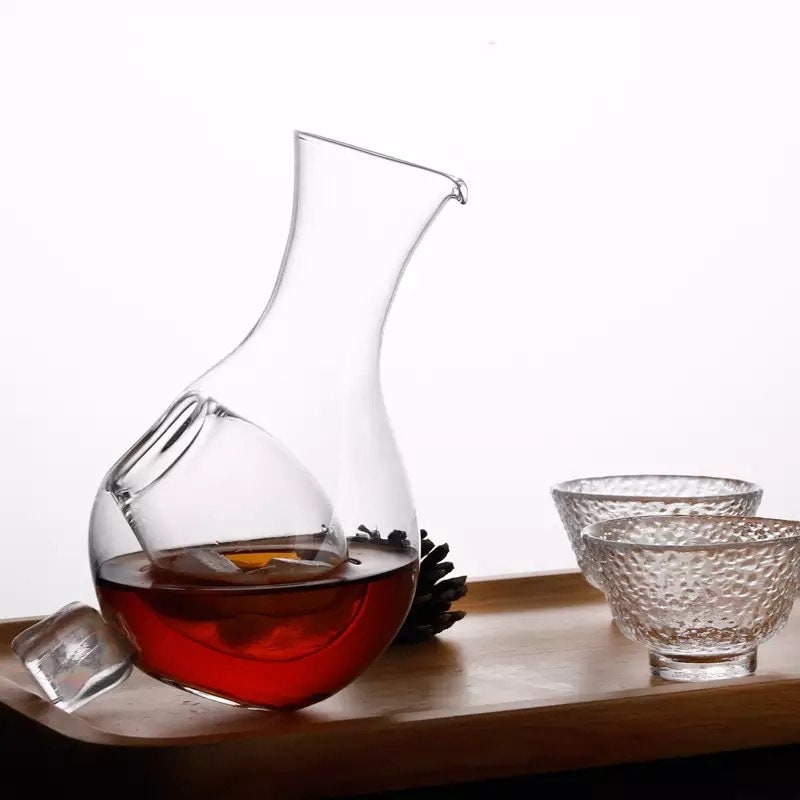 Japanese Wine Decanter | Decanter Set | Carafe | Sake Set | Ice Chiller Pocket | Sake Decanter | Wine Decanter | Carafe Set | Barware