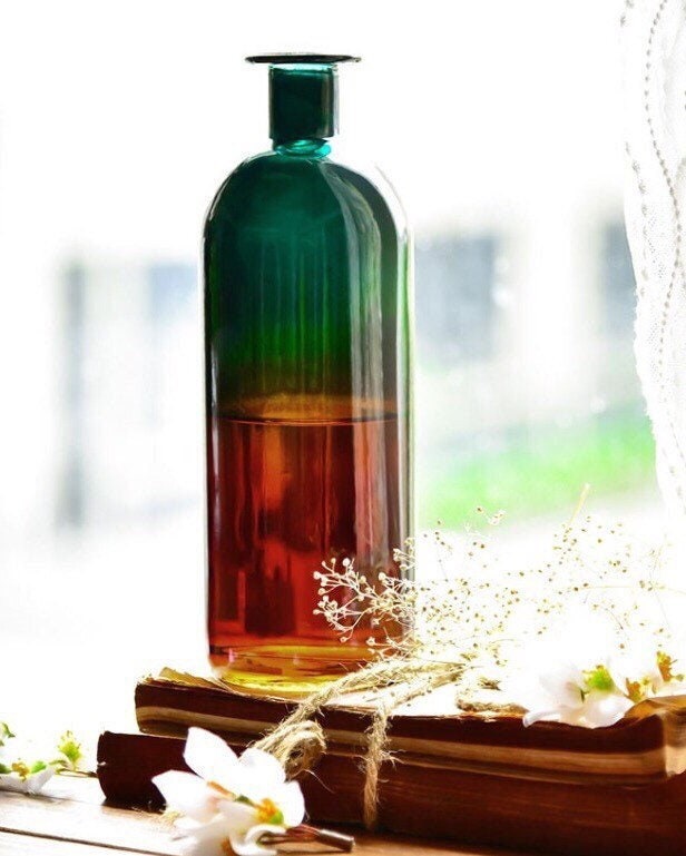 Minimalist Glass Bud Vases, Bud Vase Set, Wedding Decor, Stained Glass Vases, Bottleneck Vase, Amber, Blue, Pink, Green, Wedding Centrepiece