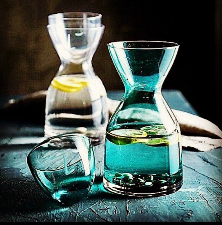 Bedside Carafe and Glass Set, Carafe Set, Water Carafe, Carafe Gift Set, 2-Piece Carafe Set, 800ml, Gift Set, Christmas Gifts