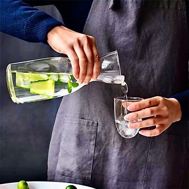 2-Piece Bedside Carafe, Carafe and Glass Set, Carafe Set, Water Carafe, Carafe Gift Set, 2-Piece Carafe Set, 600ml, Gift Set