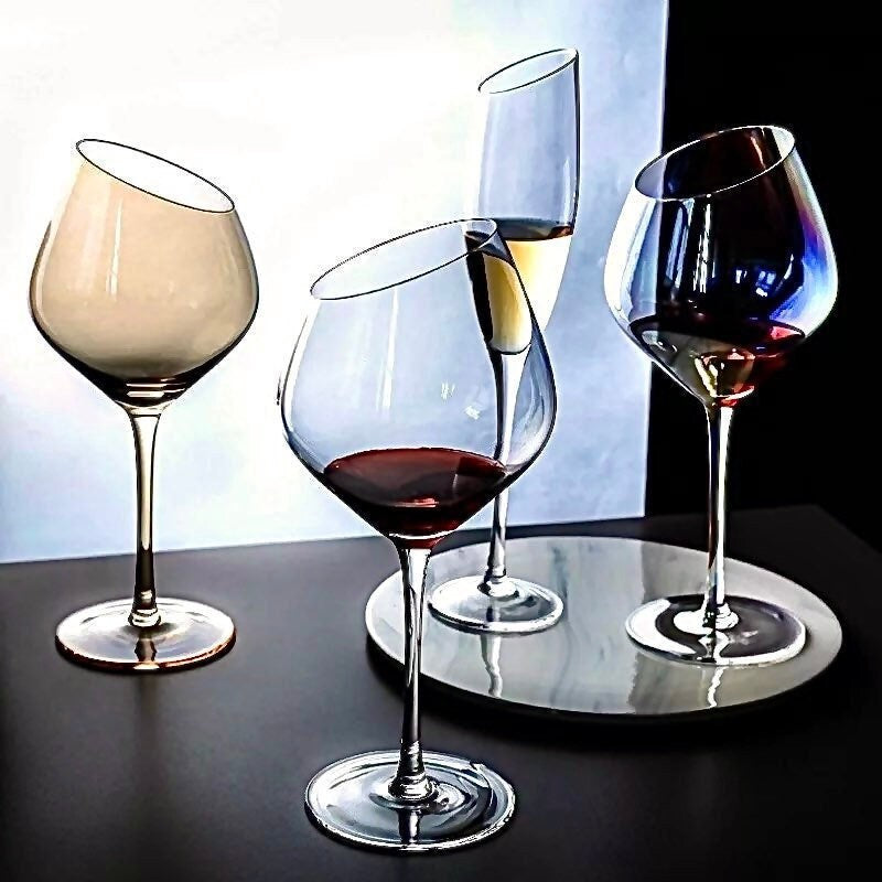 Amber Wine Glass, Rainbow Wine Glasses, Unique Wine Glasses, Barware Set, Unique, Cocktail Glasses, Gifts For Her, Wedding Gift, Christmas