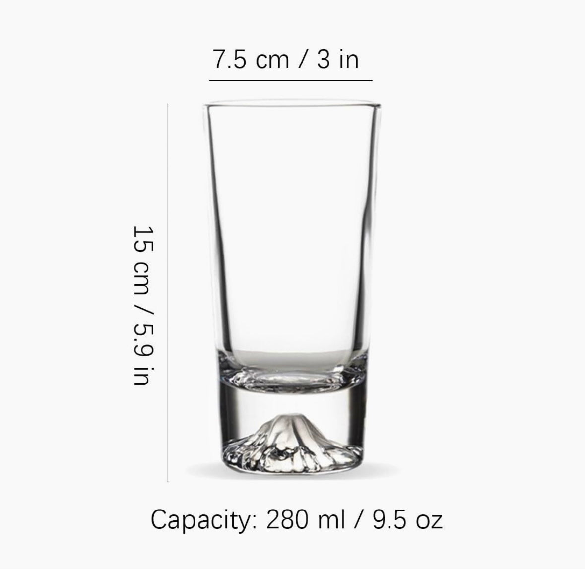 Highball Whiskey Glass, Mountain Whiskey Glass, Unique Whiskey Glasses, Scotch Glasses, Barware Set, Gifts For Him, Gifts For Her, 300ml, 360ml