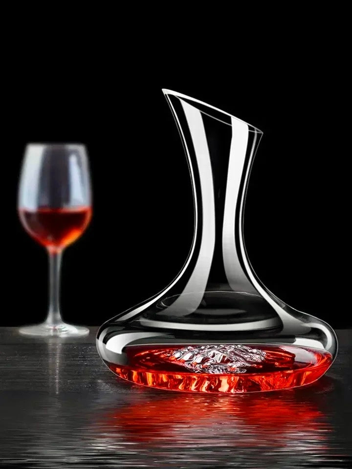 Iceberg Wine Decanter, Whiskey Decanter, Mountain Decanter, Wine Glass Set, Carafe & Glass Set, Luxe Gifts, Gifts For Her, Gifts For Him