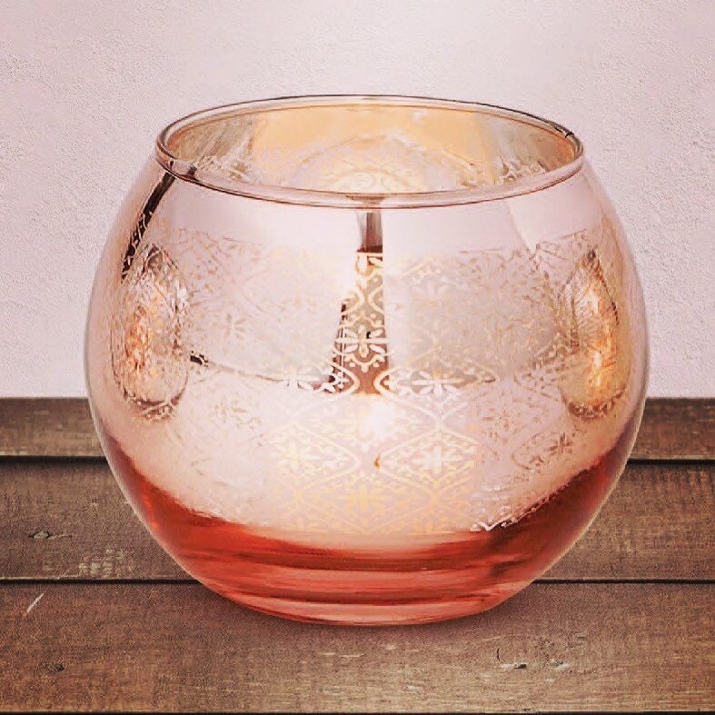 Gold Candle Holders, Glass Candle Holder, Votive Candle Holder Set, Tea Light Holder Set, Luminous, Set of 3, 4” D