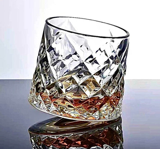 Vintage Rocks Glasses, Whiskey Glass Set, Whiskey Glass, Scotch Glasses, Rotating, Scotch Glass, Barware Set, Gifts For Her, Vintage Style