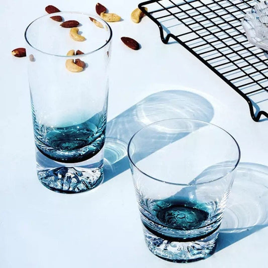 Highball Whiskey Glass, Mountain Whiskey Glass, Unique Whiskey Glasses, Scotch Glasses, Barware Set, Gifts For Him, Gifts For Her, 300ml, 360ml