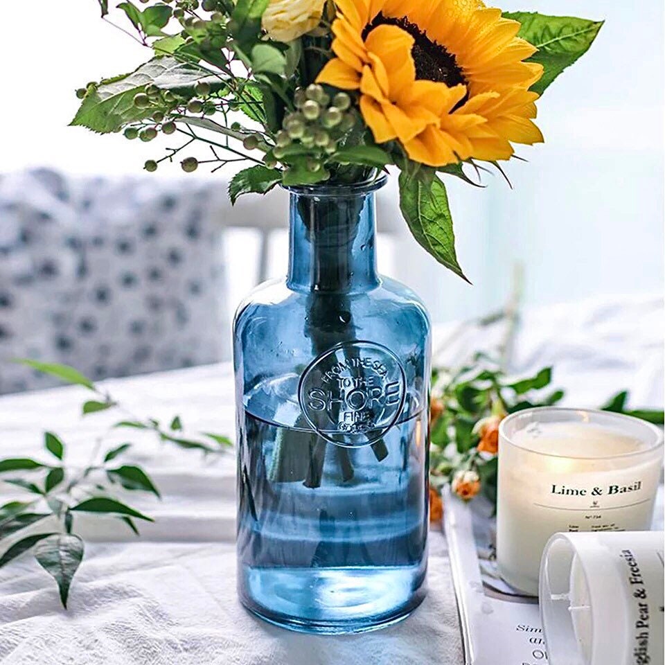 Minimalist Glass Bud Vase | Bud Vase Set | Stained Glass Vase | Vase Decor | Modern Vase Set | Glass Vase Set | Gradient | Wedding Decor