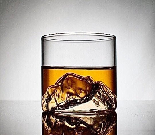 Mountain Whiskey Glass, Whiskey Glass Set, Rocks Whiskey Glass, Barware Set, Unique, Cocktail Glasses, Gifts For Him, Groomsmen Gift