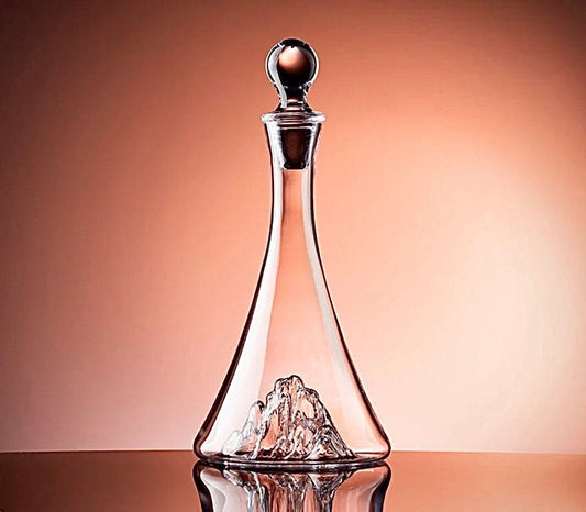 Minimalist Glass Wine Decanter, Glass Ball Stopper, 3D Wine Decanter, Luxury Decanter, Unique Gifts, Gifts For Her, Gifts For Him