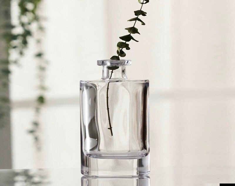 Minimalist Glass Bud Vases, Bud Vase Set, Clear Glass Vases, Mini Bud Vase, Clear Glass Vases, Wedding Vase Decor